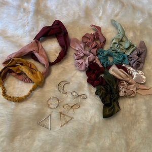Bundle of colorful hair accessories